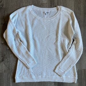 Sonoma Women's White Knit Sweater